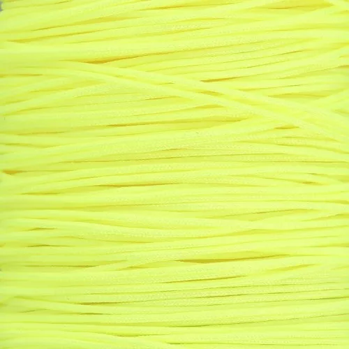 Fil de jade - Fil nylon tressé 0.5 mm - Jaune fluo x9m 