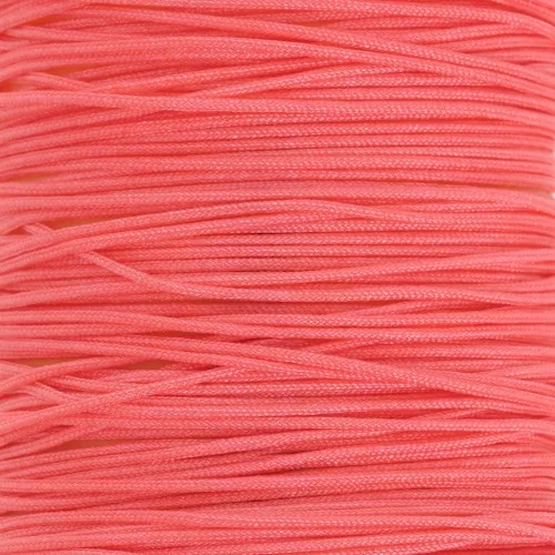 Fil de jade - Fil nylon tressé 0.5 mm - Corail x9m 