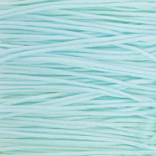 Fil de jade - Fil nylon tressé 0.5 mm - Bleu layette x9m