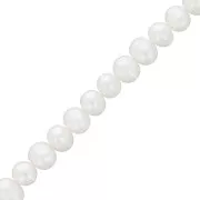 Perles d'eau douce baroques irrégulières 8x7 mm - Grade A Blanc x4