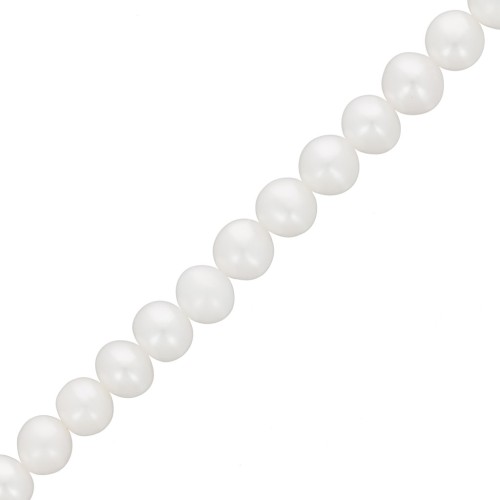 Perles d'eau douce rondes 5.5 mm - Grade AA Blanc x6