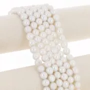 Perles d'eau douce Edison 10 mm - Grade AA Blanc x4