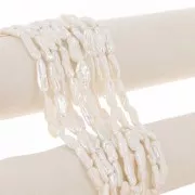 Perle d'eau douce Biwa irrégulière 17 mm à 20 mm - Grade AA Blanc x1