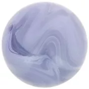 Perles en résine opaque 16 mm - Gris glacier marbré x4