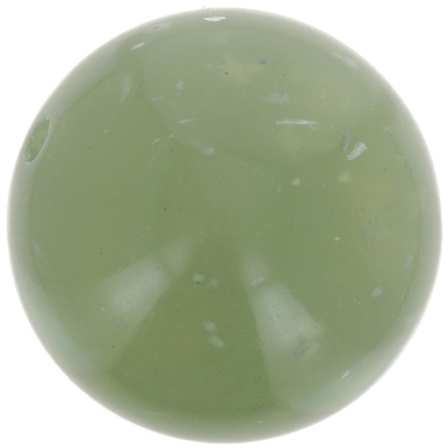 Perles en résine translucide 16 mm - Vert de gris tacheté x4