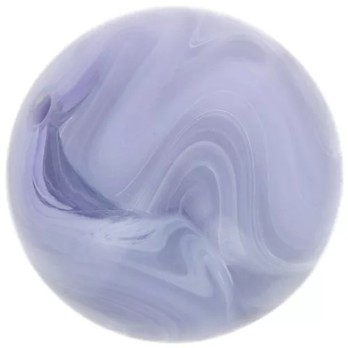 Perles rondes 14 mm en résine opaque - Gris glacier marbré x6