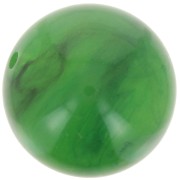 Perles en résine transparente 14 mm - Vert marbré x6|raw }}