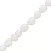 Perles d'eau douce baroques irrégulières 10x8 mm - Grade AA Blanc x39cm
