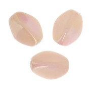 Perles en verre tchèque Pinch Beads 5x3 mm Opaque Rose Ceramic Look x50|raw }}