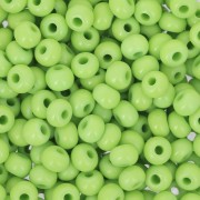Perles rocailles Preciosa 6/0 4 mm - Opaque Light Green x20g