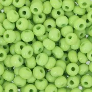 Perles rocailles Preciosa 6/0 4 mm - Opaque Light Green x20g