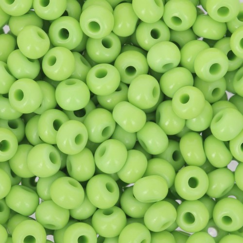 Perles rocailles Preciosa 6/0 4 mm - Opaque Light Green x20g