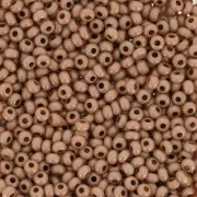 Perles rocailles Preciosa 11/0 2 mm - Terra Pearl - Caramel Luster x20g