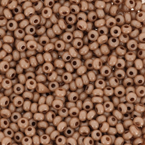 Perles rocailles Preciosa 11/0 2 mm - Terra Pearl - Caramel Luster x20g