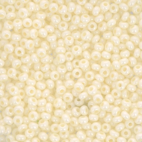 Perles rocailles Preciosa  11/0 2 mm - Terra Pearl - Faded Candle x20g