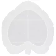 Moule silicone pour réaliser une coupelle forme feuille 16x14 cm x1
