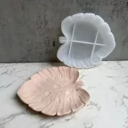 Moule silicone pour réaliser une coupelle forme feuille de Philodendron 16x15cm x1