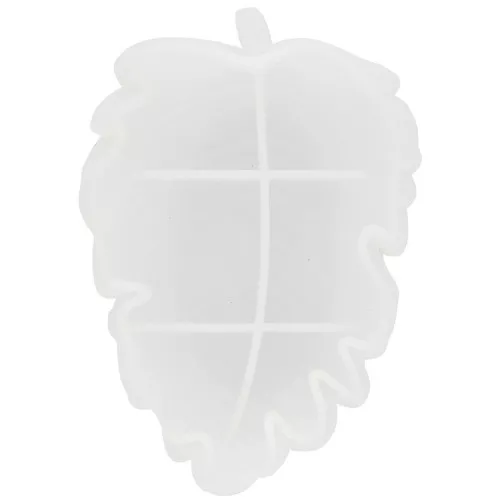 Moule silicone pour réaliser une coupelle forme feuille 16x11 cm x1