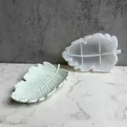 Moule silicone pour réaliser une coupelle forme feuille 16x11 cm x1