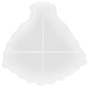 Moule silicone pour réaliser une coupelle forme feuille 13x13 cm x1