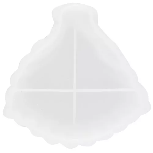 Moule silicone pour réaliser une coupelle forme feuille 13x13 cm x1