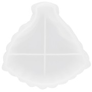 Moule silicone pour réaliser une coupelle forme feuille 13x13 cm x1