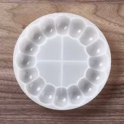 Moule silicone pour réaliser un sous-verre forme fleur 13 cm x1