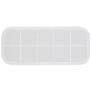 Moule silicone pour réaliser un plateau rectangle motif mains 27x12 cm x1