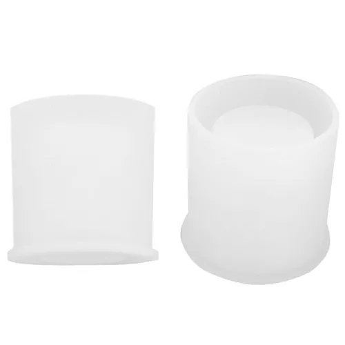 Moule silicone pour réaliser un bougeoir rond 6x6 cm x1