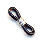 Attaches lunettes noir/argenté x4
