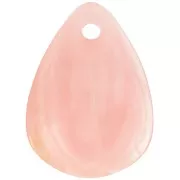 Sequins pétales de fleurs incurvés 17 mm en acrylique - Marbré Peach x15