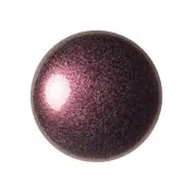 Cabochon rond en verre par Puca® 18 mm - Old Red Metallic Mat x1