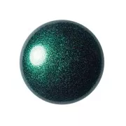 Cabochon rond en verre par Puca® 18 mm - Green Forest Metallic Mat x1