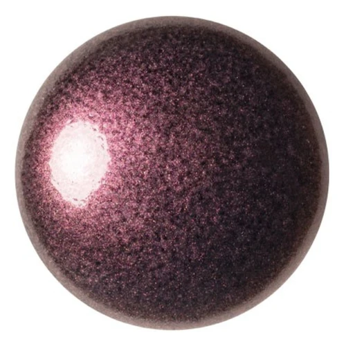 Cabochon rond en verre par Puca® 25 mm - Old Red Metallic Mat x1