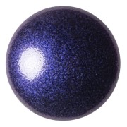 Cabochon rond en verre par Puca® 25 mm - Royal Blue Metallic Mat x1|raw }}