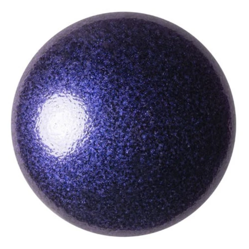 Cabochon rond en verre par Puca® 25 mm - Royal Blue Metallic Mat x1