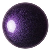 Cabochon rond en verre par Puca® 25 mm - Dark Lilac Metallic Mat x1
