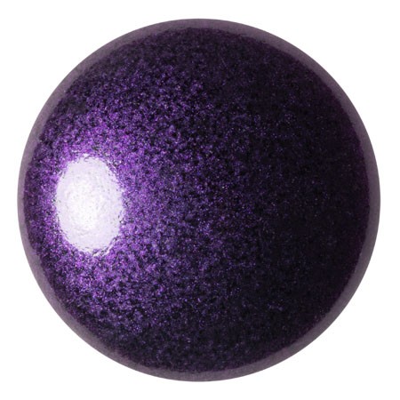 Cabochon rond en verre par Puca® 25 mm - Dark Lilac Metallic Mat x1