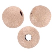 Perles rondes diamantées 4 mm Rose Gold filled (or laminé)  x8|raw }}