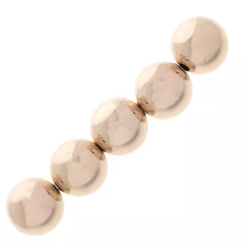 Perles rondes 6 mm Rose Gold filled (or laminé)  x5