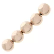Perles rondes 4 mm Rose Gold filled (or laminé)  x10