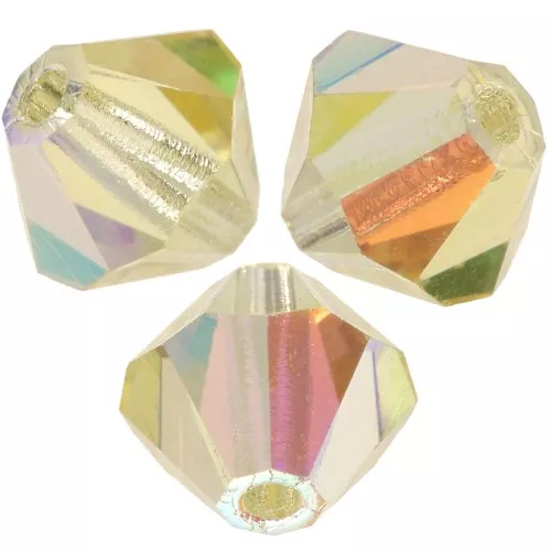Perles toupies Preciosa - Rondelle Bead 5 mm - Jonquil AB x12