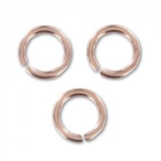 Anneaux ouverts 5x0.76 mm en Rose Gold filled (or laminé) x10