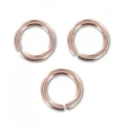 Anneaux ouverts 5x0.76 mm en Rose Gold filled (or laminé) x10