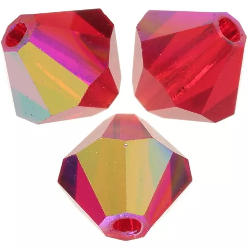 Perles toupies Preciosa - Rondelle Bead 5 mm - Light Siam AB x12