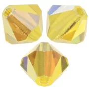 Perles toupies Preciosa - Rondelle Bead 5 mm - Citrine AB x12