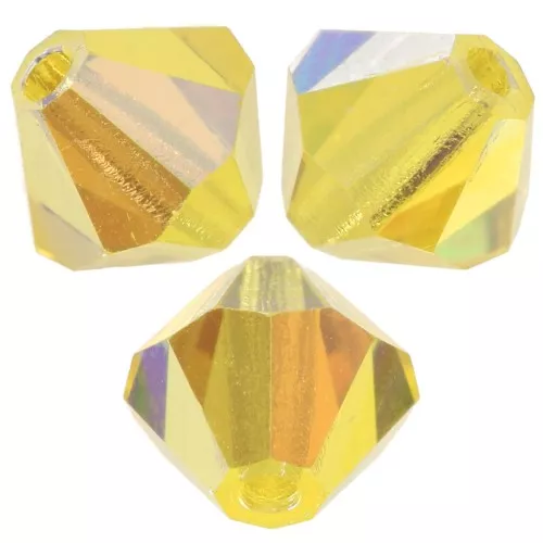 Perles toupies Preciosa - Rondelle Bead 5 mm - Citrine AB x12
