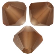 Perles toupies Preciosa - Rondelle Bead 5 mm - Smoked Topaz Matt x12