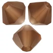 Perles toupies Preciosa - Rondelle Bead 5 mm - Smoked Topaz Matt x12