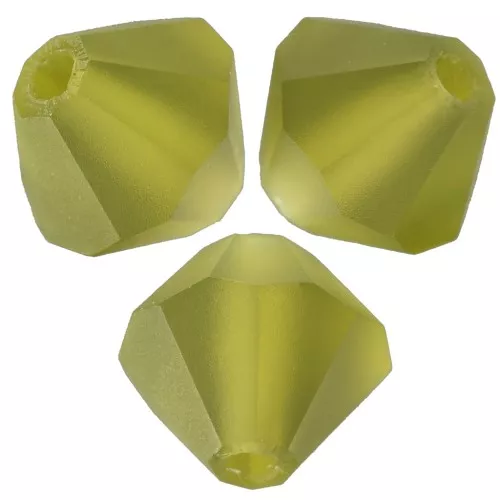 Perles toupies Preciosa - Rondelle Bead 5 mm - Olivine Matt x12